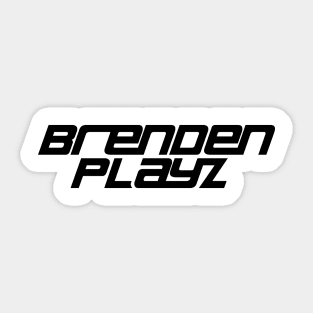 BrendenPlayz Rebrand (Black) Sticker